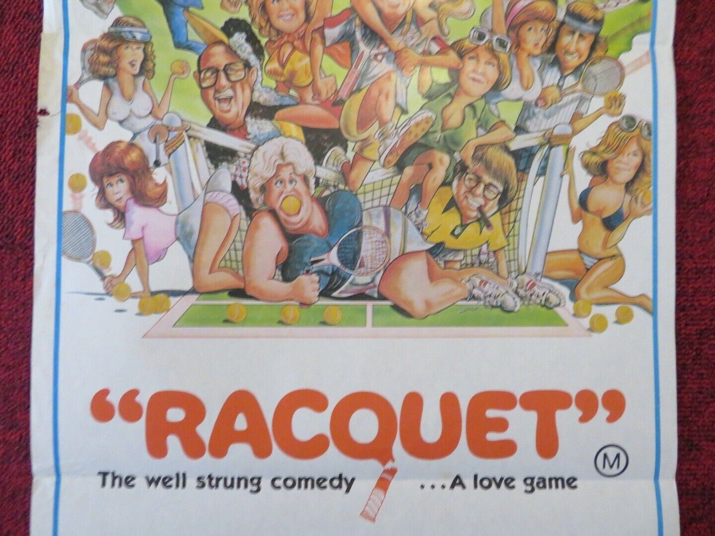 RACQUET FOLDED AUSTRALIAN DAYBILL POSTER Bert Convy Lynda Day George 1979 - Rendezvous Cinema