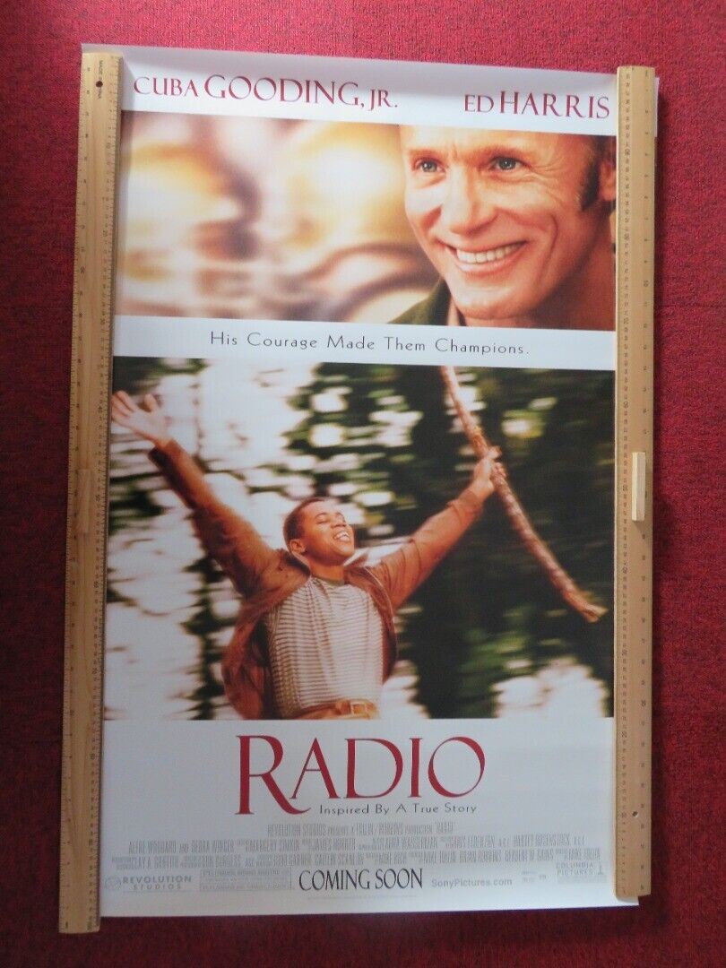 RADIO US ONE SHEET ROLLED POSTER CUBA GOODING JR ED HARRIS 2003 Movie posters