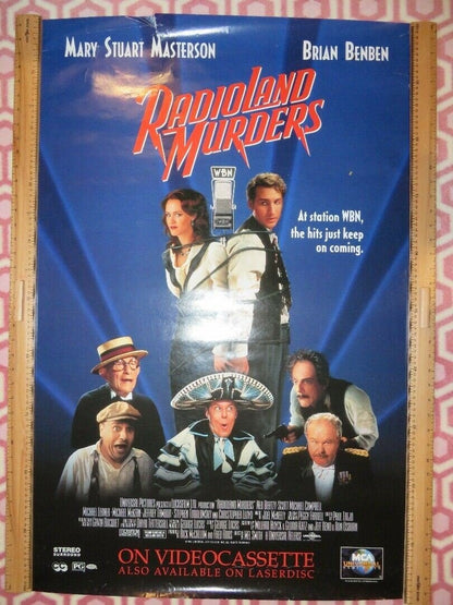RADIOLAND MURDERS VHS POSTER US ONE SHEET ROLLED POSTER MARY STUART Movie posters