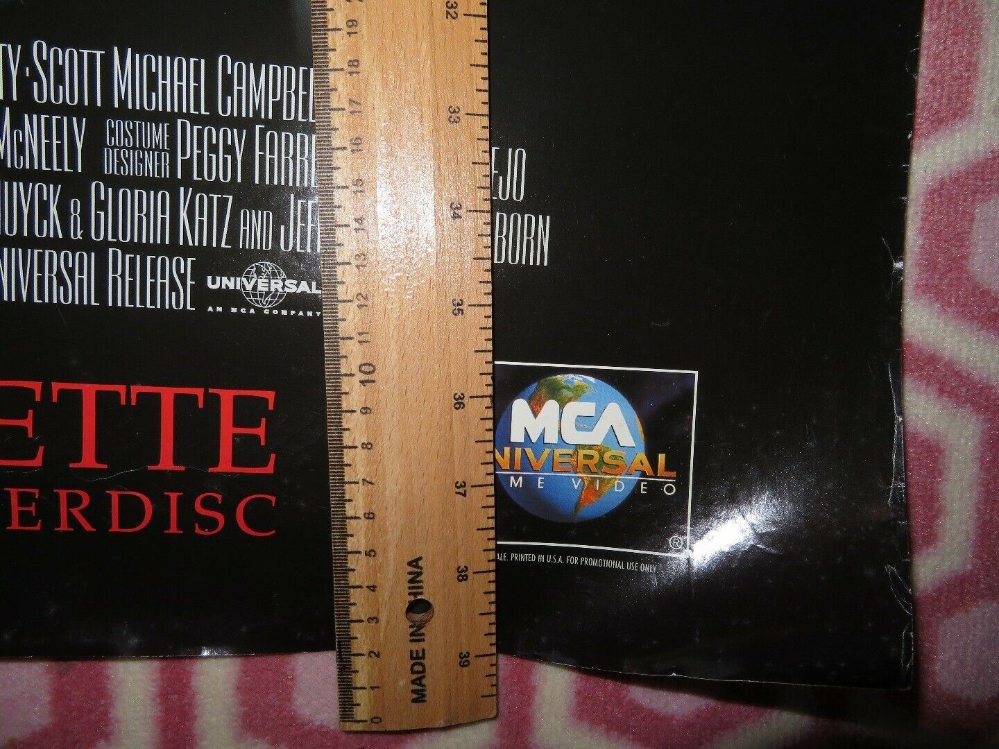 RADIOLAND MURDERS VHS POSTER US ONE SHEET ROLLED POSTER MARY STUART Movie posters