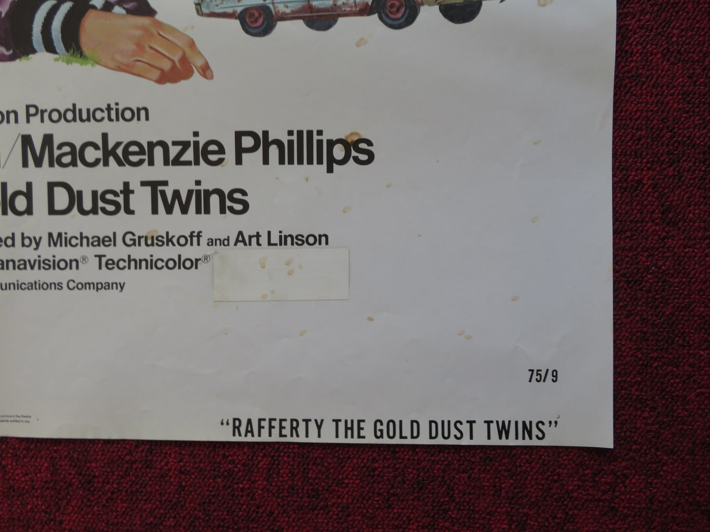 RAFFERTY AND THE GOLD DUST TWINS FOLDED US ONE SHEET POSTER ALAN ARKIN 1975 Rendezvous Cinema Movie posters
