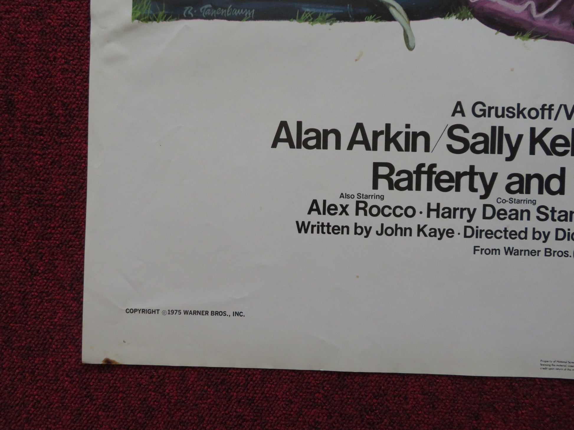 RAFFERTY AND THE GOLD DUST TWINS FOLDED US ONE SHEET POSTER ALAN ARKIN 1975 Rendezvous Cinema Movie posters