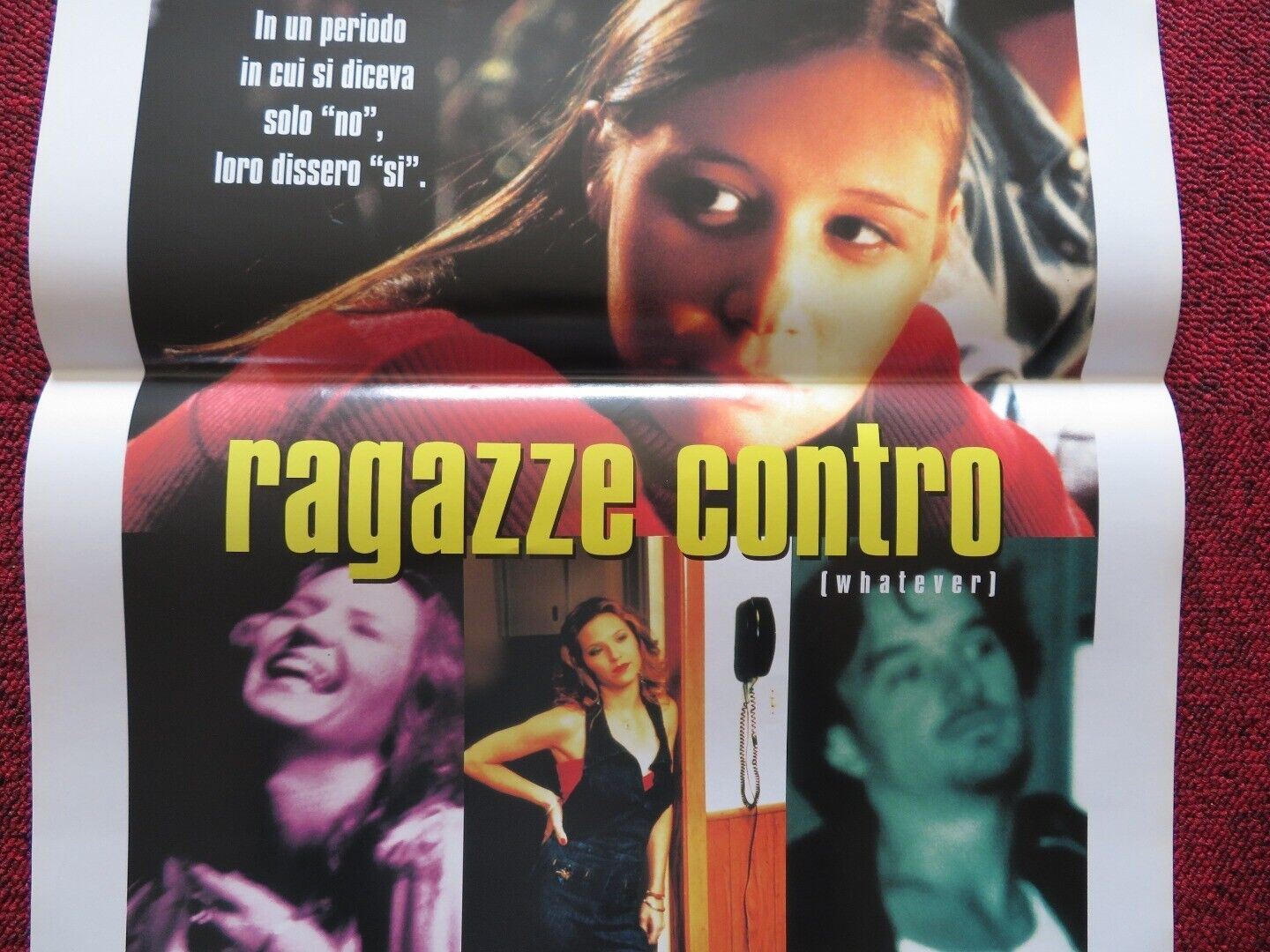 RAGAZZE CONTRO / whatever ITALIAN LOCANDINA (27.5"x13") POSTER LIZA WEIL 1998 Rendezvous Cinema Movie posters