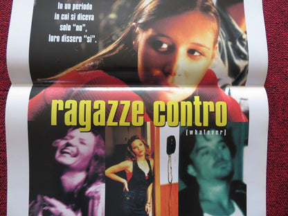 RAGAZZE CONTRO / whatever ITALIAN LOCANDINA (27.5"x13") POSTER LIZA WEIL 1998 Rendezvous Cinema Movie posters