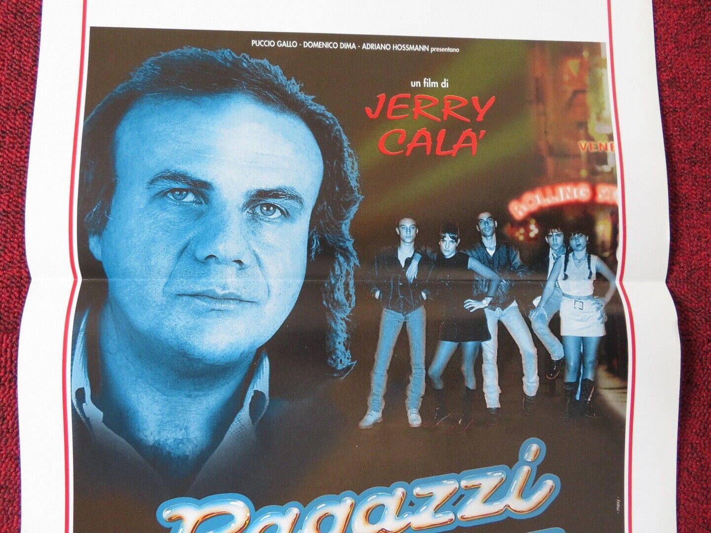 RAGAZZI DELLA NOTTE ITALIAN LOCANDINA (27.5"x13") POSTER GABRIELE GIRELLI 1995 Movie posters