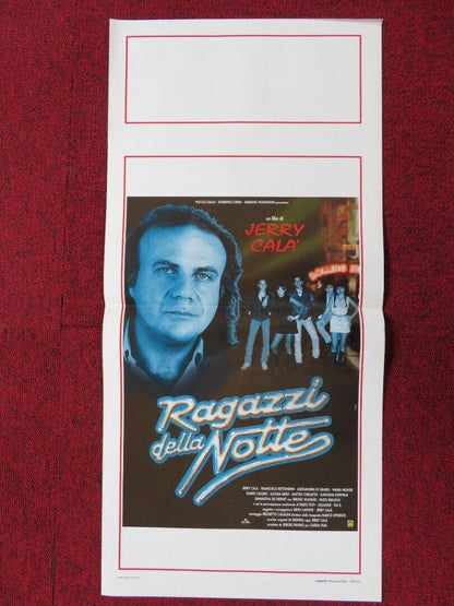 RAGAZZI DELLA NOTTE ITALIAN LOCANDINA (27.5"x13") POSTER GABRIELE GIRELLI 1995 Movie posters