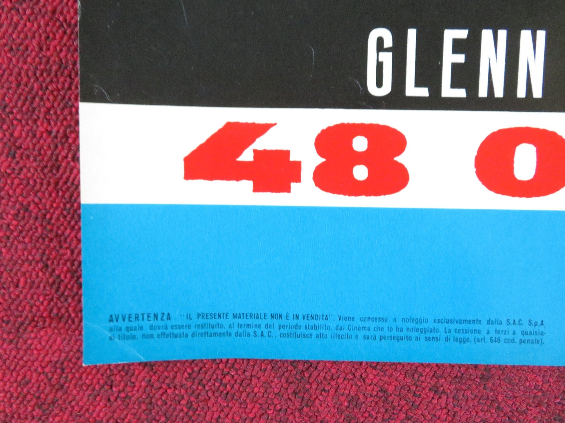 RAGE - A ITALIAN FOTOBUSTA POSTER GLENN FORD STELLA STEVENS 1966 Rendezvous Cinema Movie posters