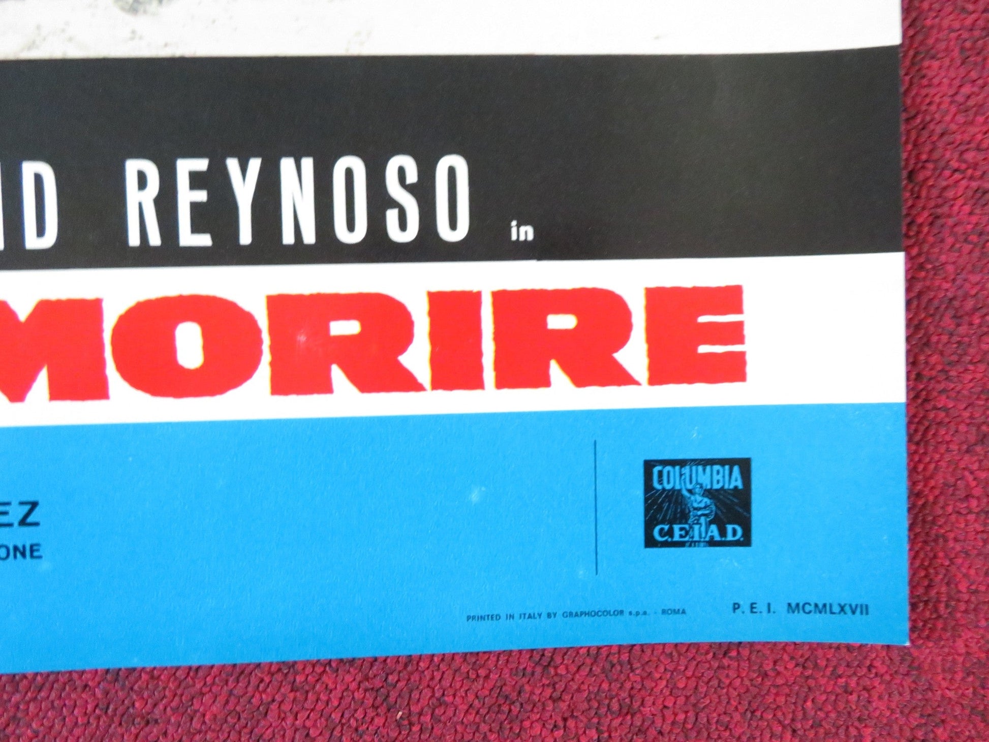 RAGE - A ITALIAN FOTOBUSTA POSTER GLENN FORD STELLA STEVENS 1966 Rendezvous Cinema Movie posters