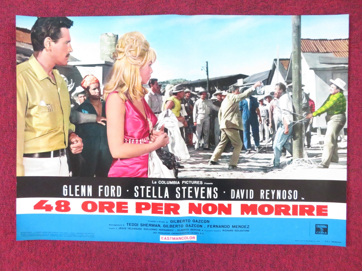 RAGE - A ITALIAN FOTOBUSTA POSTER GLENN FORD STELLA STEVENS 1966 Rendezvous Cinema Movie posters