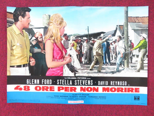 RAGE - A ITALIAN FOTOBUSTA POSTER GLENN FORD STELLA STEVENS 1966 Rendezvous Cinema Movie posters