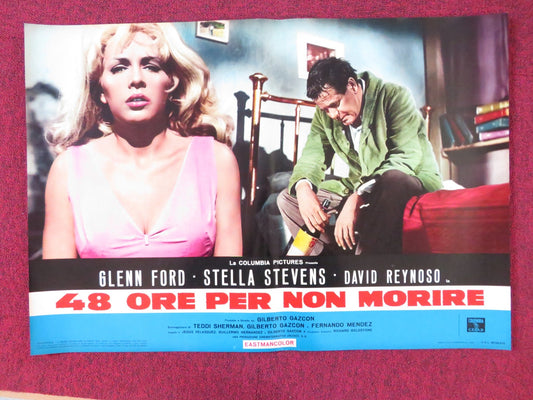 RAGE - C ITALIAN FOTOBUSTA POSTER GLENN FORD STELLA STEVENS 1966 Rendezvous Cinema Movie posters