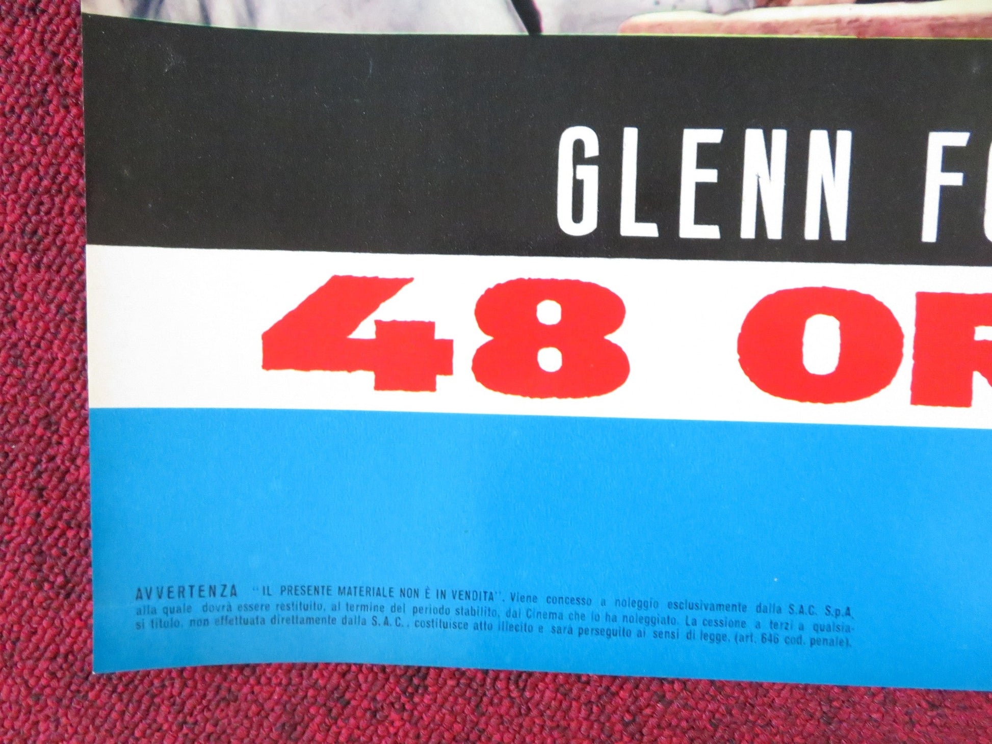 RAGE - D ITALIAN FOTOBUSTA POSTER GLENN FORD STELLA STEVENS 1966 Rendezvous Cinema Movie posters