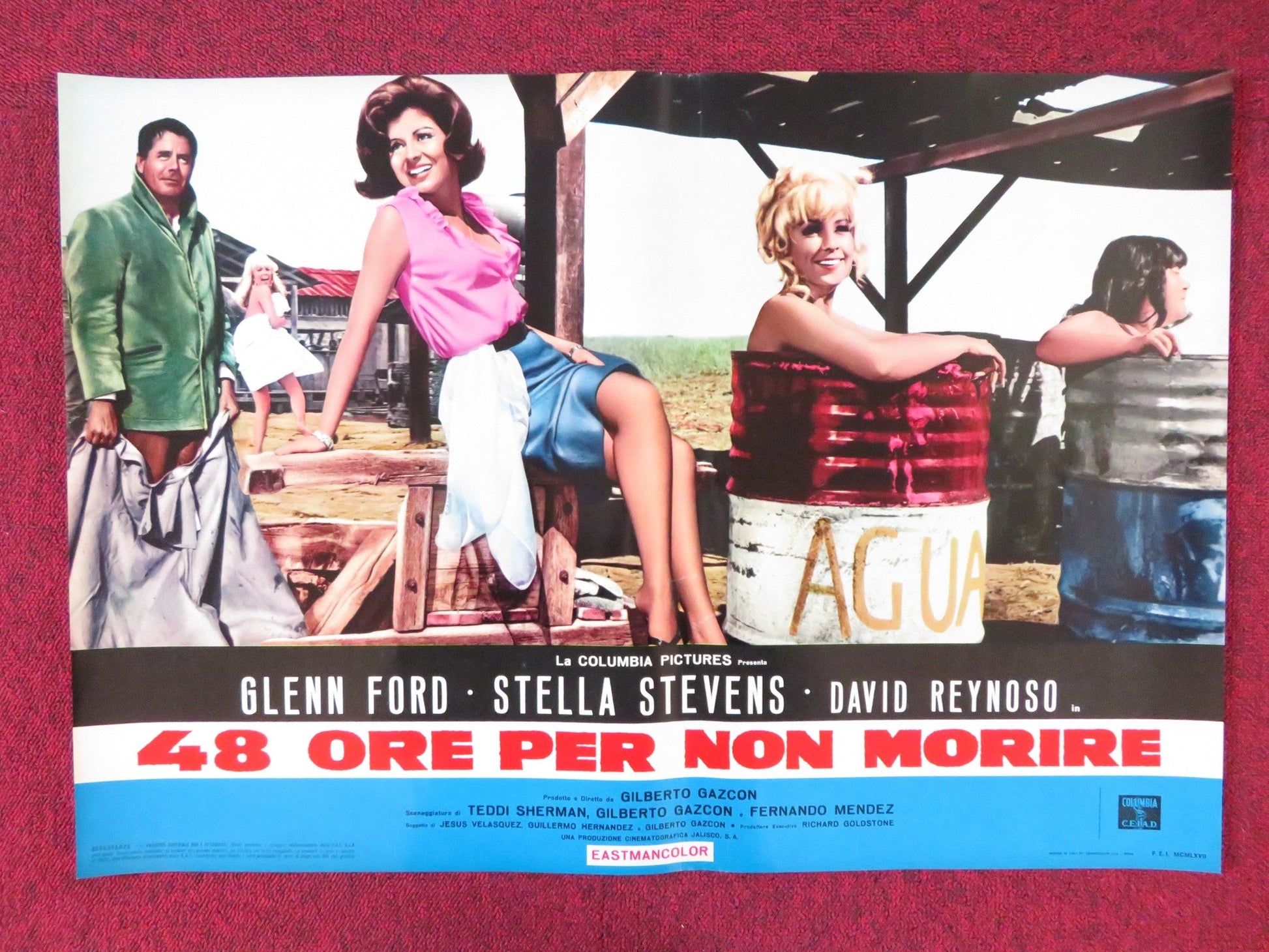 RAGE - D ITALIAN FOTOBUSTA POSTER GLENN FORD STELLA STEVENS 1966 Rendezvous Cinema Movie posters