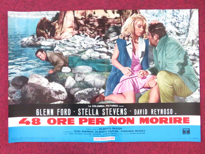 RAGE - E ITALIAN FOTOBUSTA POSTER GLENN FORD STELLA STEVENS 1966 Rendezvous Cinema Movie posters