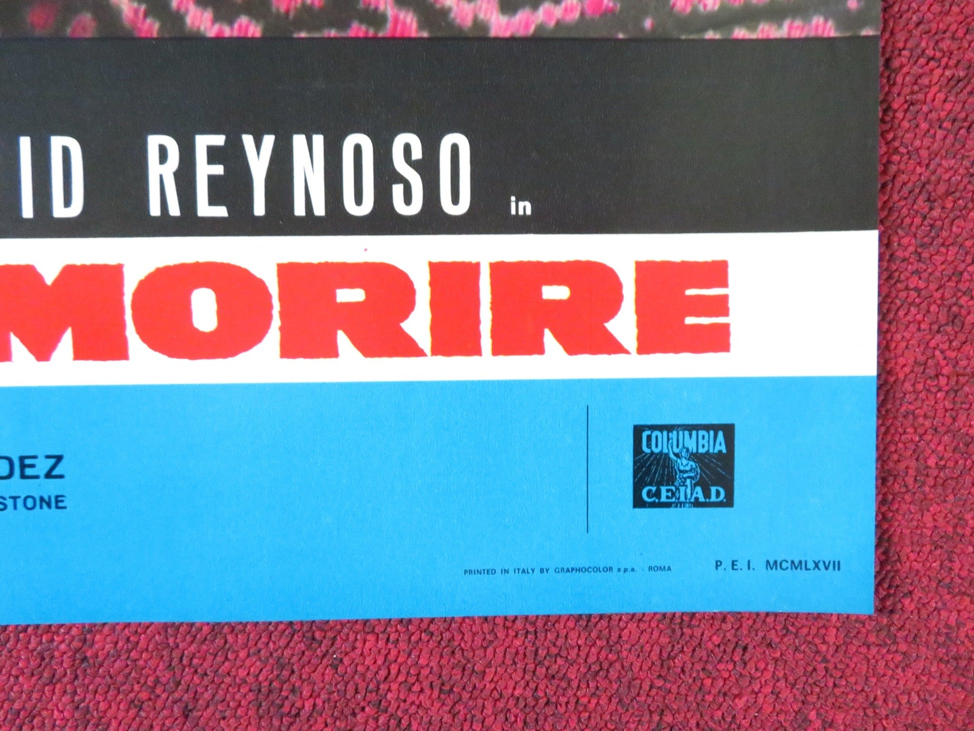 RAGE - G ITALIAN FOTOBUSTA POSTER GLENN FORD STELLA STEVENS 1966 Rendezvous Cinema Movie posters