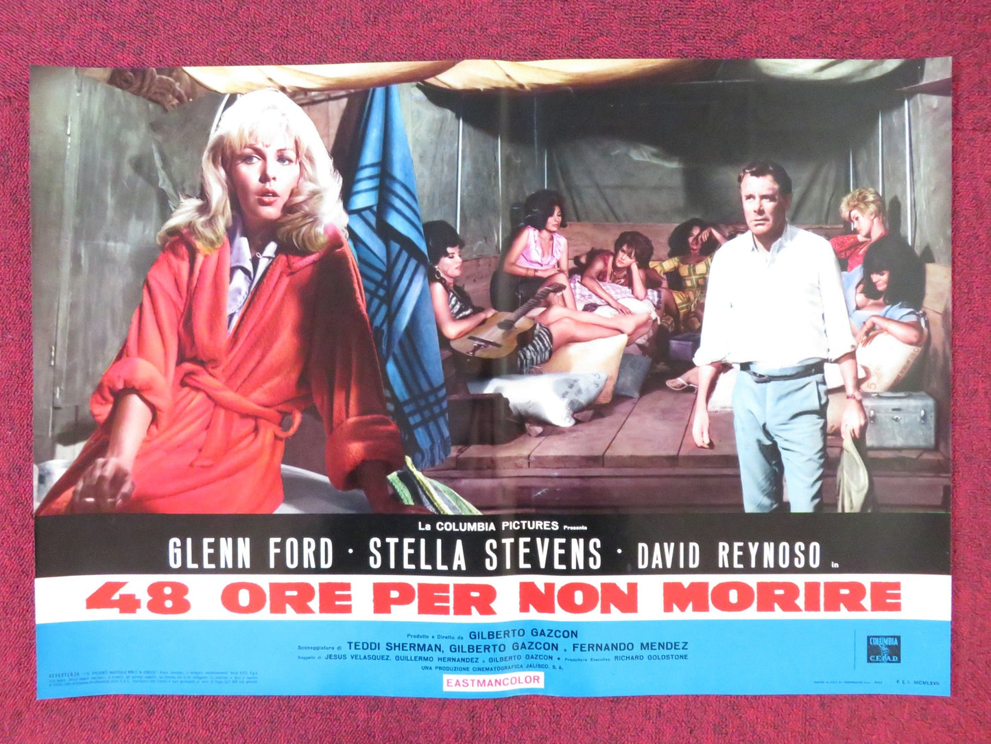 RAGE - I ITALIAN FOTOBUSTA POSTER GLENN FORD STELLA STEVENS 1966 Rendezvous Cinema Movie posters