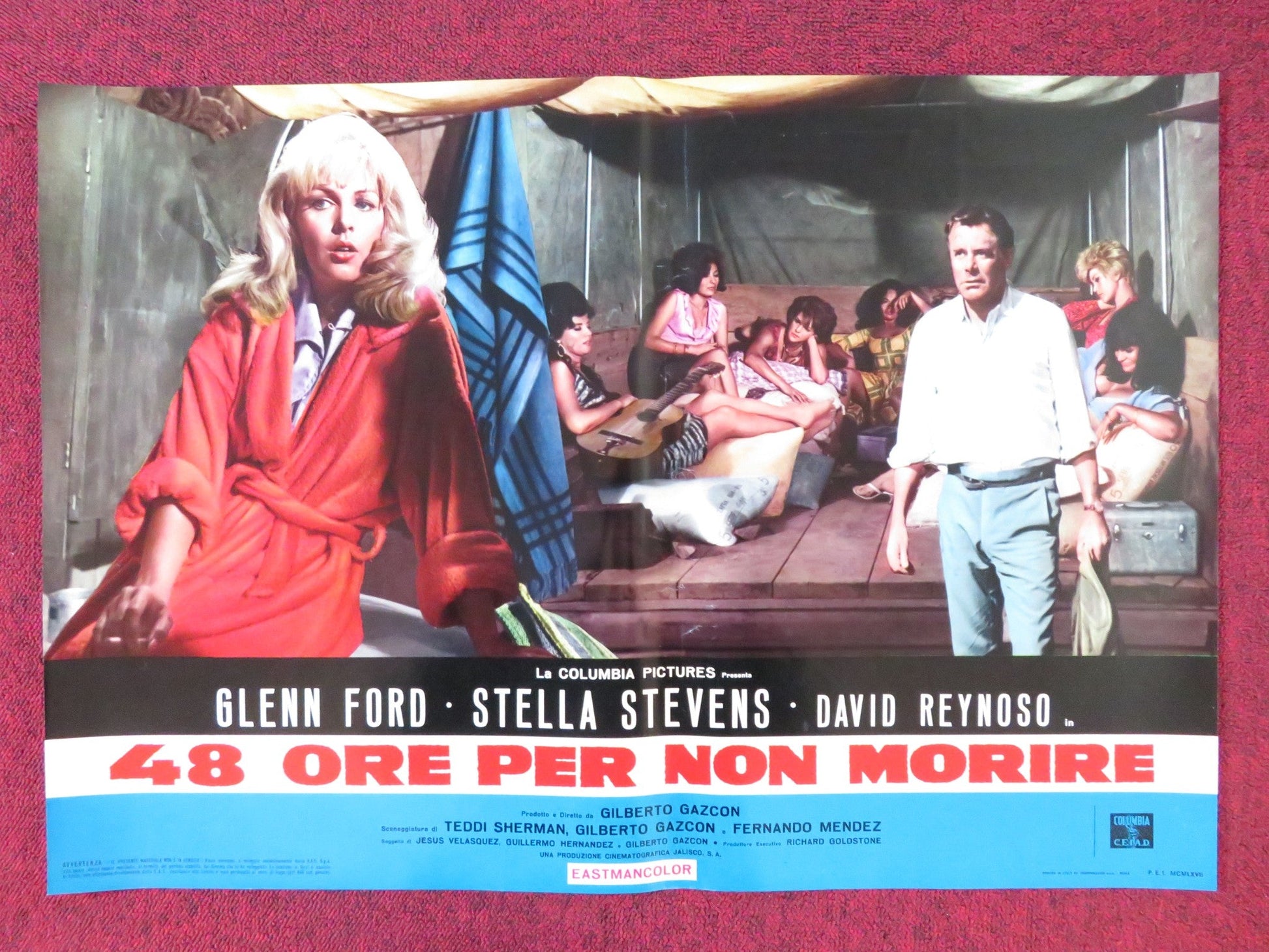 RAGE - I ITALIAN FOTOBUSTA POSTER GLENN FORD STELLA STEVENS 1966 Rendezvous Cinema Movie posters