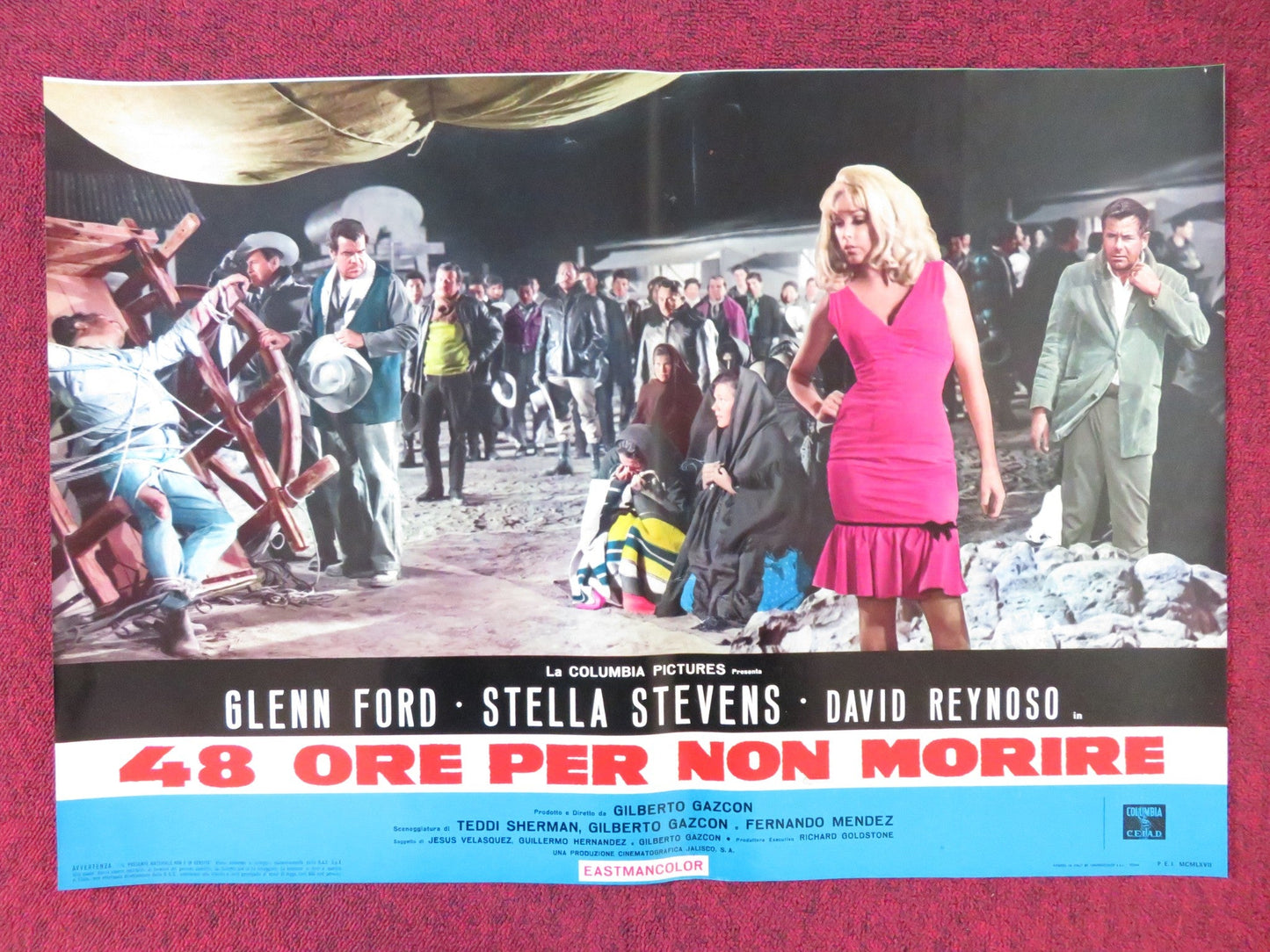 RAGE - J ITALIAN FOTOBUSTA POSTER GLENN FORD STELLA STEVENS 1966 Rendezvous Cinema Movie posters