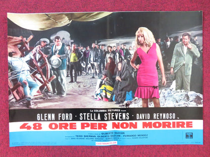 RAGE - J ITALIAN FOTOBUSTA POSTER GLENN FORD STELLA STEVENS 1966 Rendezvous Cinema Movie posters
