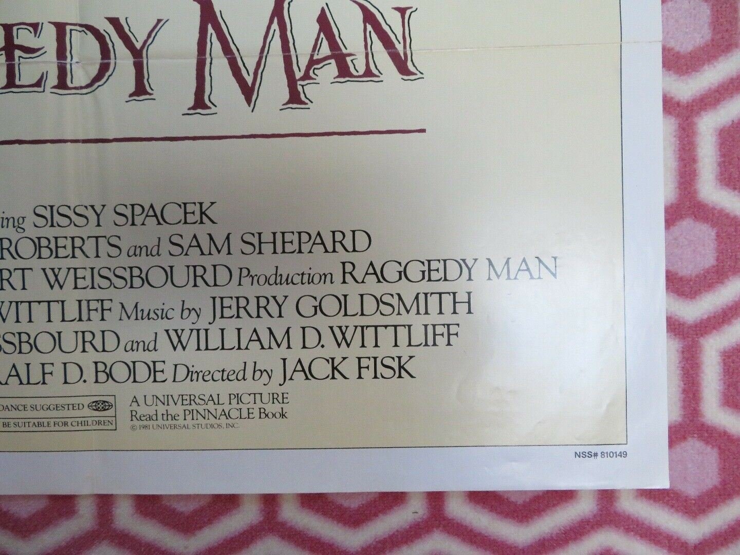 RAGGEDY MAN US ONE SHEET POSTER SISSY SPACEK 1981 Movie posters