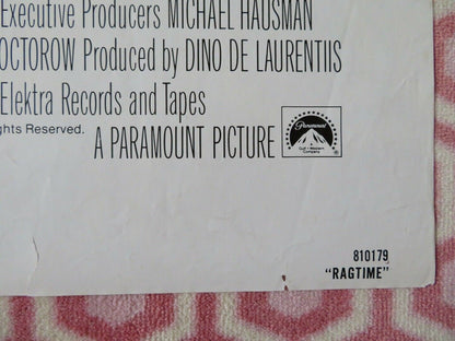 RAGTIME FOLDED US ONE SHEET POSTER JAMES CAGNEY 1981 Movie posters