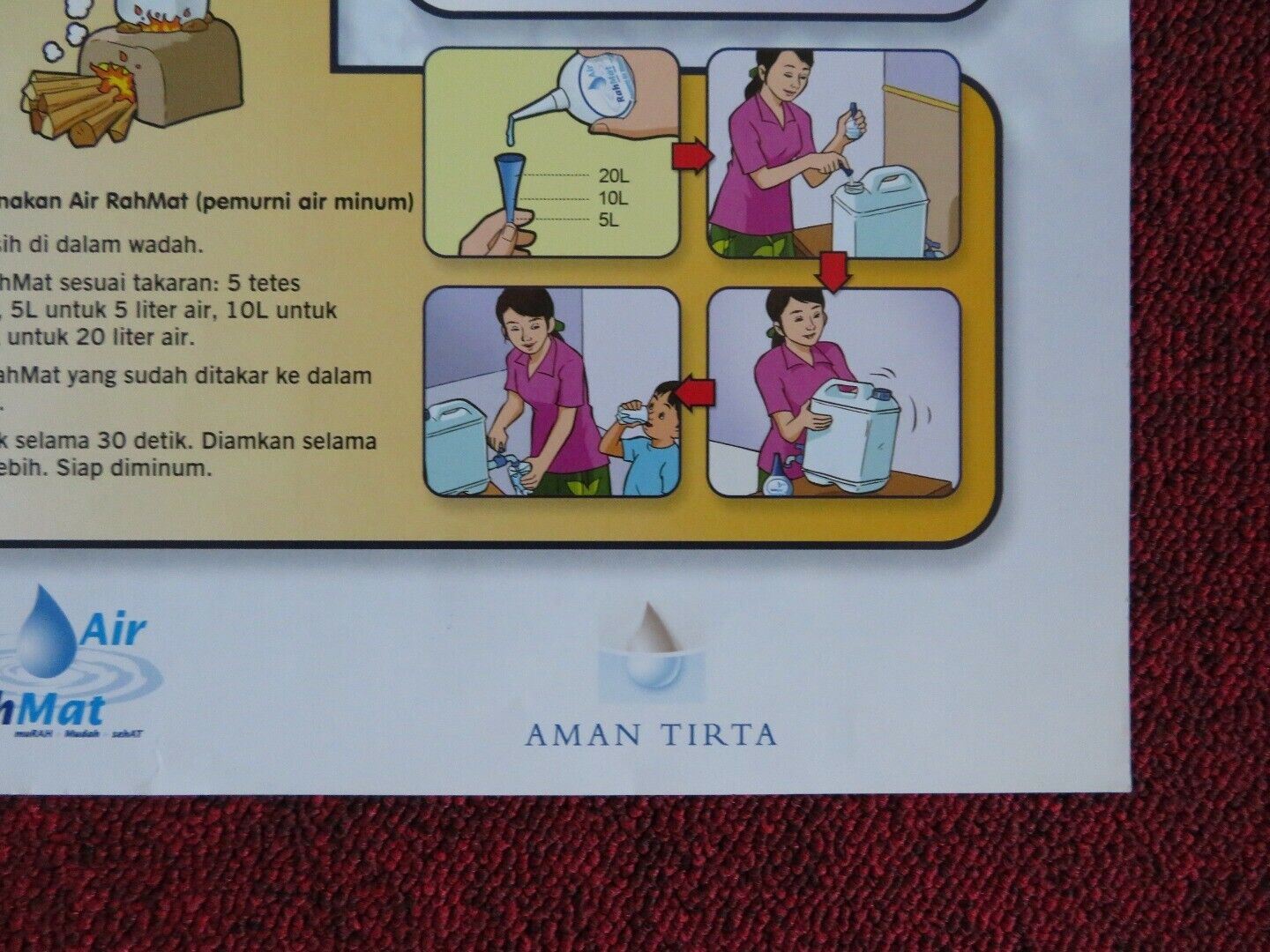 RAH MAT WATER PURIFICATION SPANISH POSTER (23.5"x 16) Movie posters