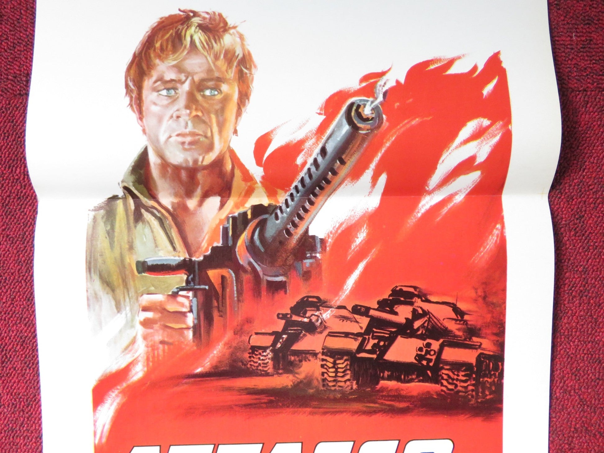 RAID ON ROMMEL ITALIAN LOCANDINA POSTER RICHARD BURTON JOHN COLICOS 1971 Rendezvous Cinema Movie posters