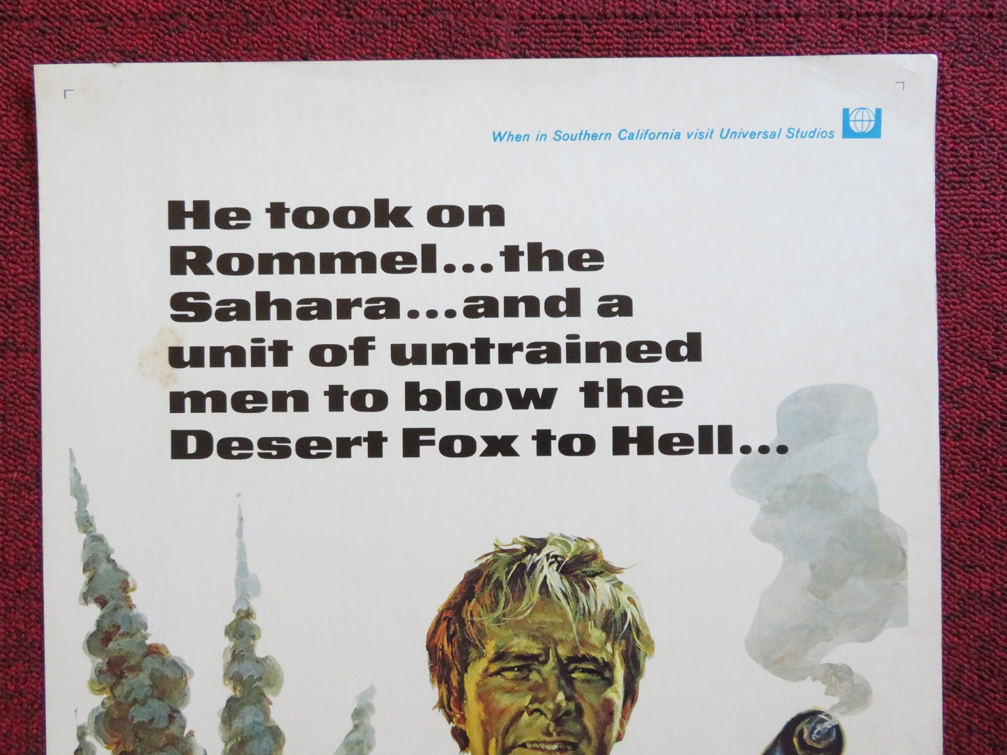 RAID ON ROMMEL US INSERT (14"x 36") POSTER RICHARD BURTON JOHN COLICOS 1971 Rendezvous Cinema Movie posters