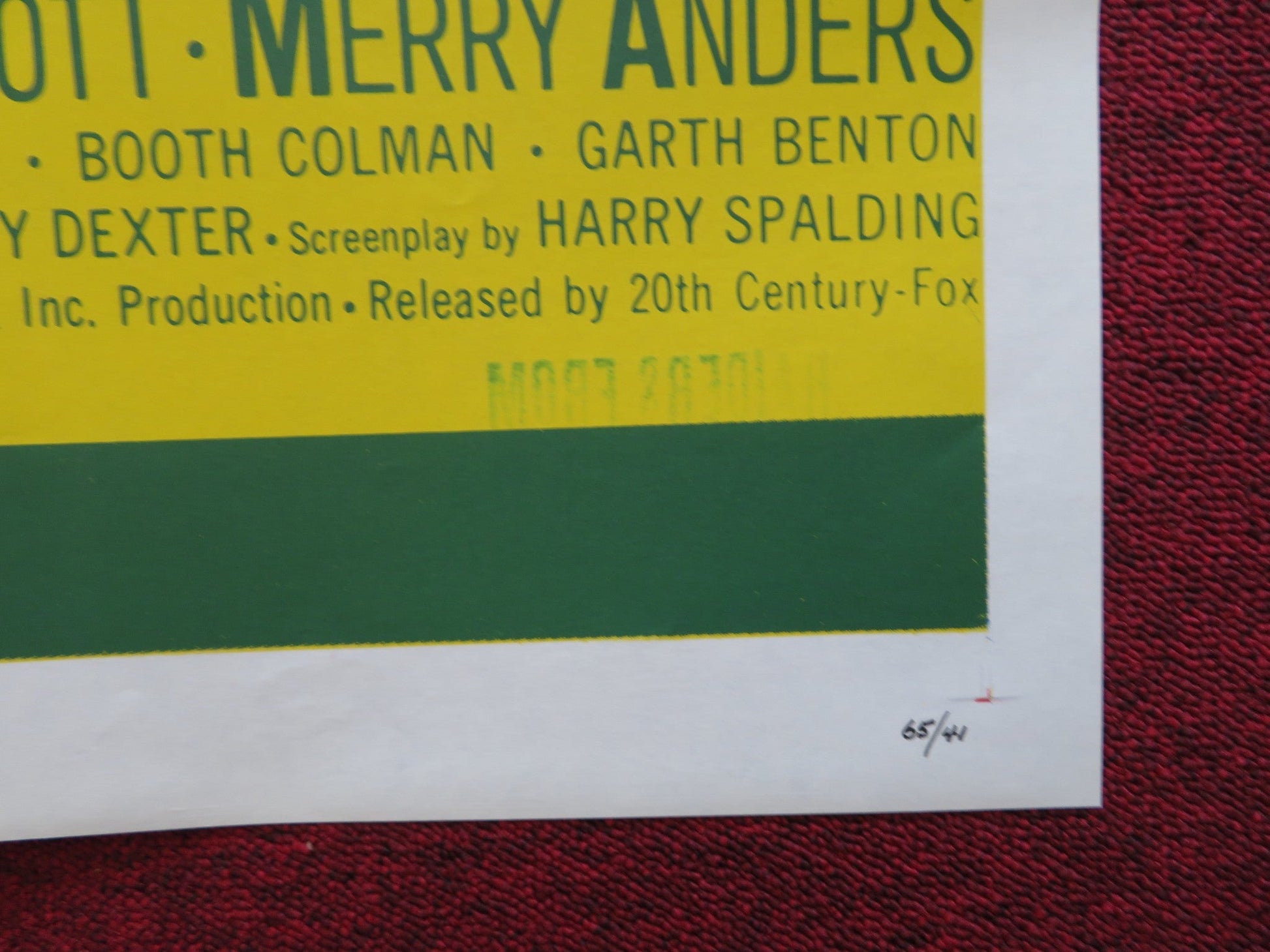 RAIDERS FROM BENEATH THE SEA FOLDED US ONE SHEET POSTER KEN SCOTT 1965 Rendezvous Cinema Movie posters