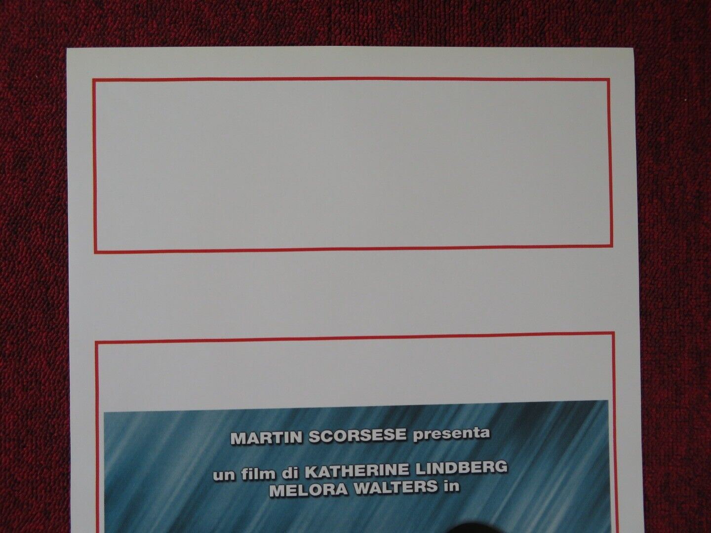 RAIN ITALIAN LOCANDINA (27.5"x13") POSTER KATHERINE LINDBERG 2003 Movie posters