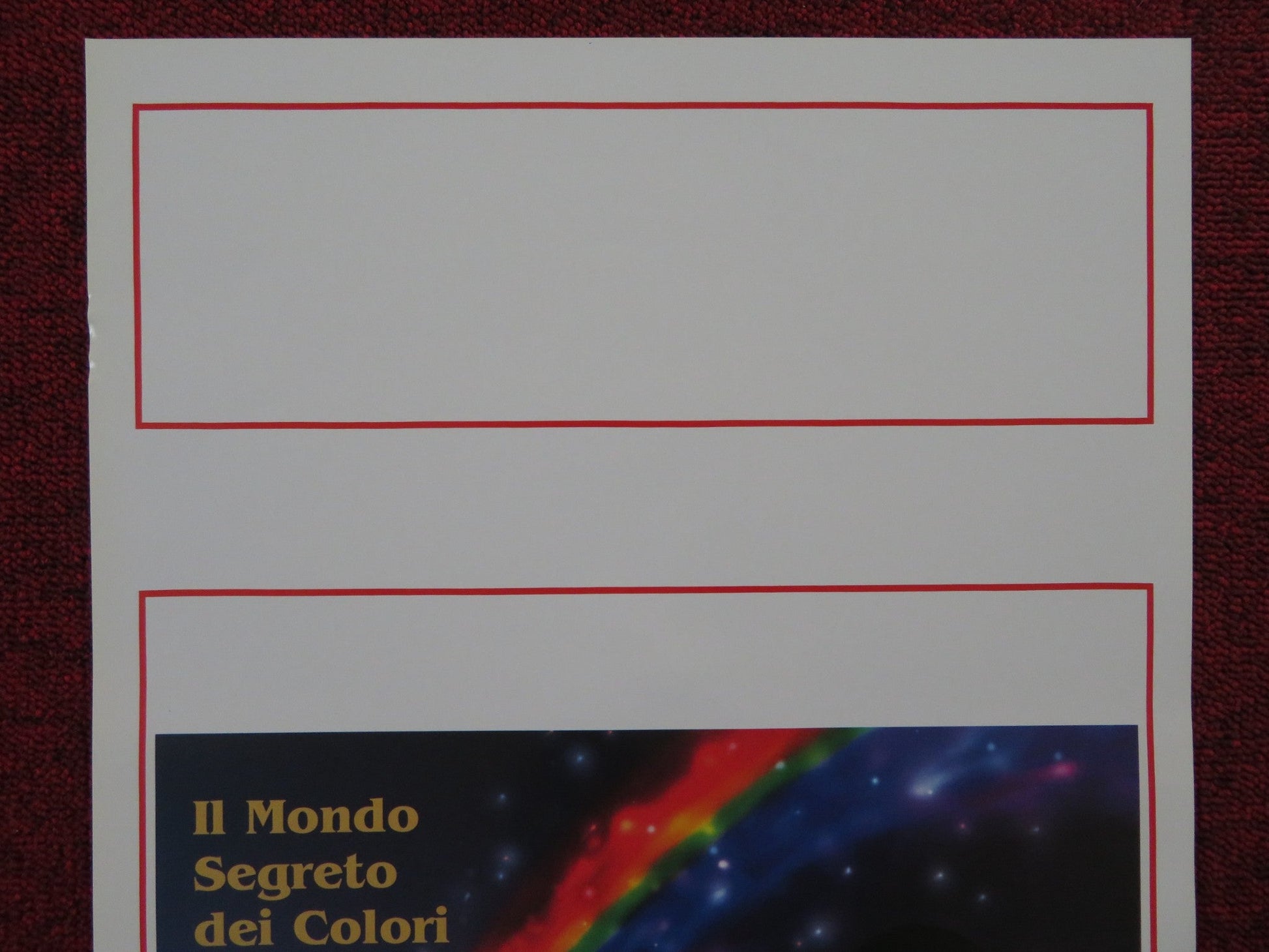 RAINBOW ITALIAN LOCANDINA POSTER BOB HOSKINS DAN AYKROYD 1997 Rendezvous Cinema Movie posters