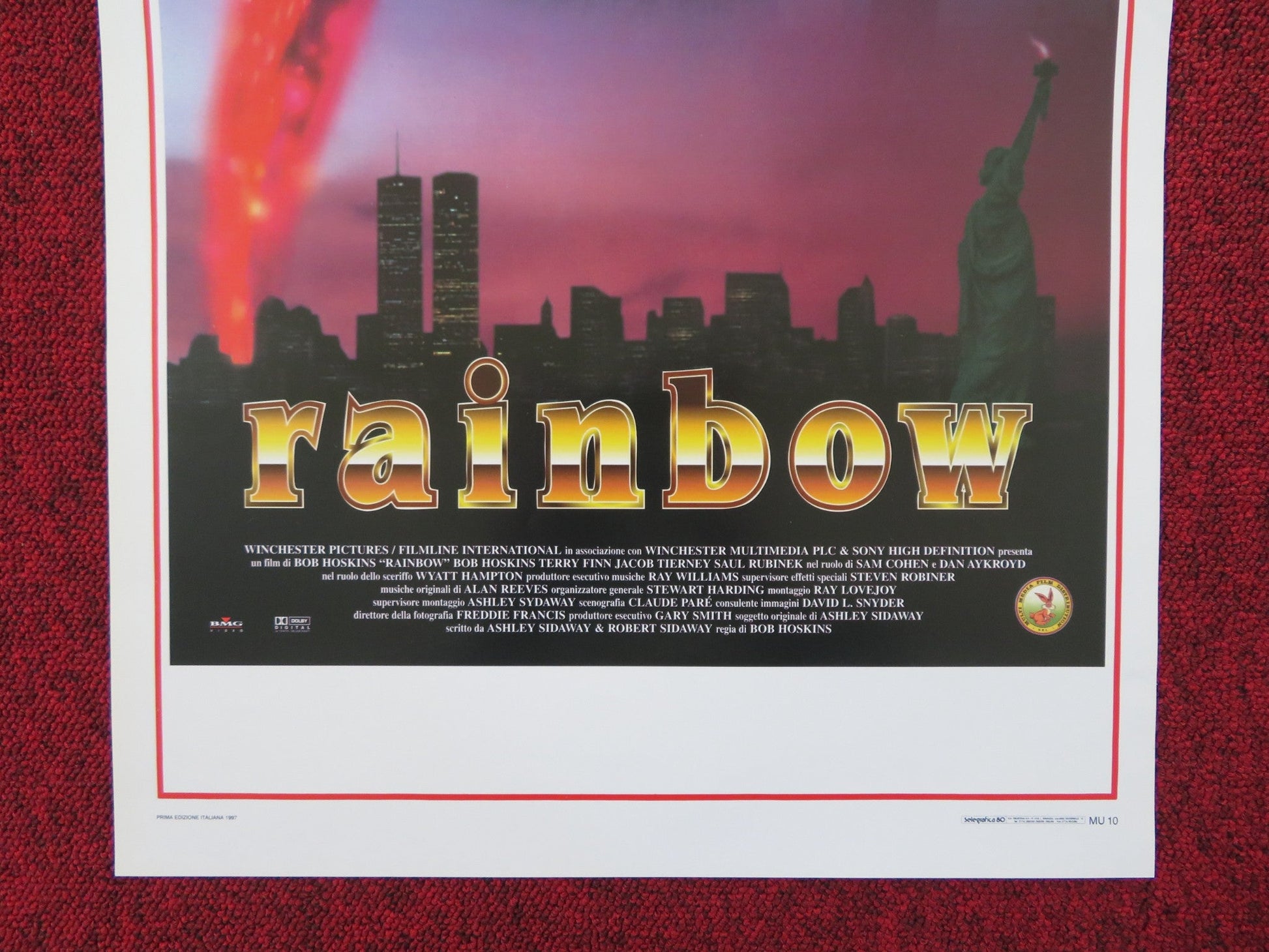 RAINBOW ITALIAN LOCANDINA POSTER BOB HOSKINS DAN AYKROYD 1997 Rendezvous Cinema Movie posters