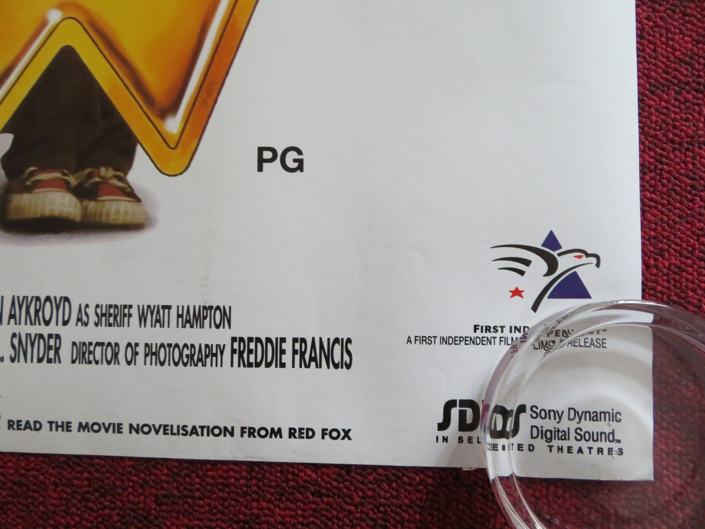 RAINBOW UK QUAD (30"x 40") ROLLED POSTER BOB HOSKINS DAN AYKROYD 1995 Rendezvous Cinema Movie posters