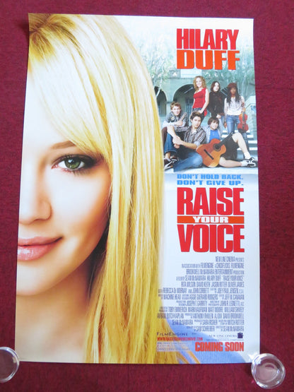 RAISE YOUR VOICE US ONE SHEET ROLLED POSTER HILARY DUFF OLIVER JAMES 2004 Rendezvous Cinema Movie posters