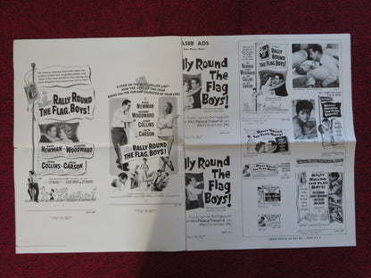 RALLY ROUND THE FLAG BOYS! UNCUT 20TH CENTURY FOX FOLDED PRESS BOOK NEWMAN 1958 Rendezvous Cinema Movie posters