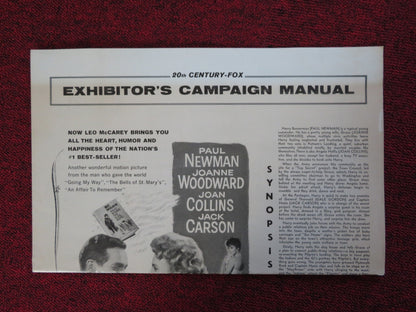 RALLY ROUND THE FLAG BOYS! UNCUT 20TH CENTURY FOX FOLDED PRESS BOOK NEWMAN 1958 Rendezvous Cinema Movie posters