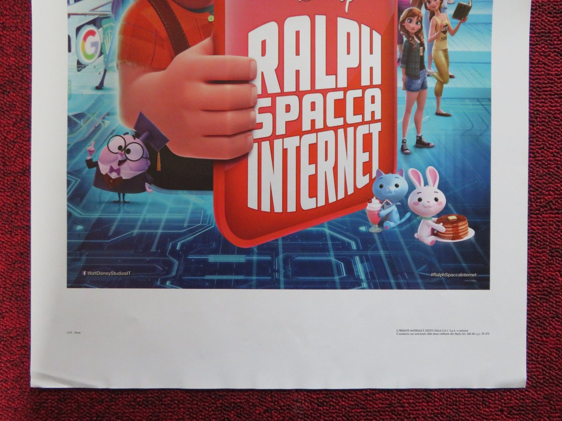 RALPH BREAKS THE INTERNET ITALIAN LOCANDINA POSTER JOHN C. REILLY 2018 Rendezvous Cinema Movie posters