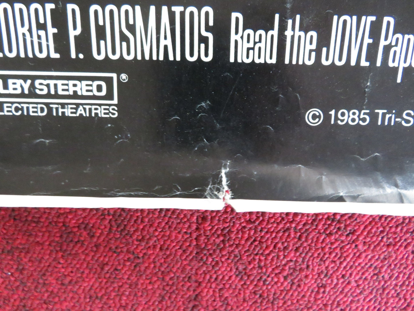 RAMBO: FIRST BLOOD PART II US ONE SHEET ROLLED POSTER SYLVESTER STALLONE 1985 Rendezvous Cinema Movie posters