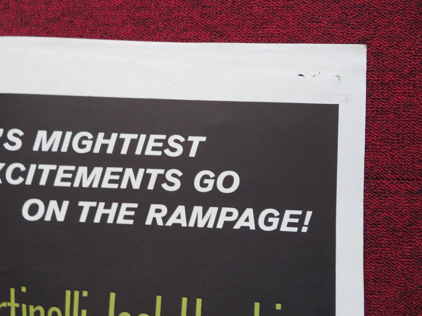 RAMPAGE FOLDED US ONE SHEET POSTER ROBERT MITCHUM ELSA MARTINELLI 1963 Rendezvous Cinema Movie posters