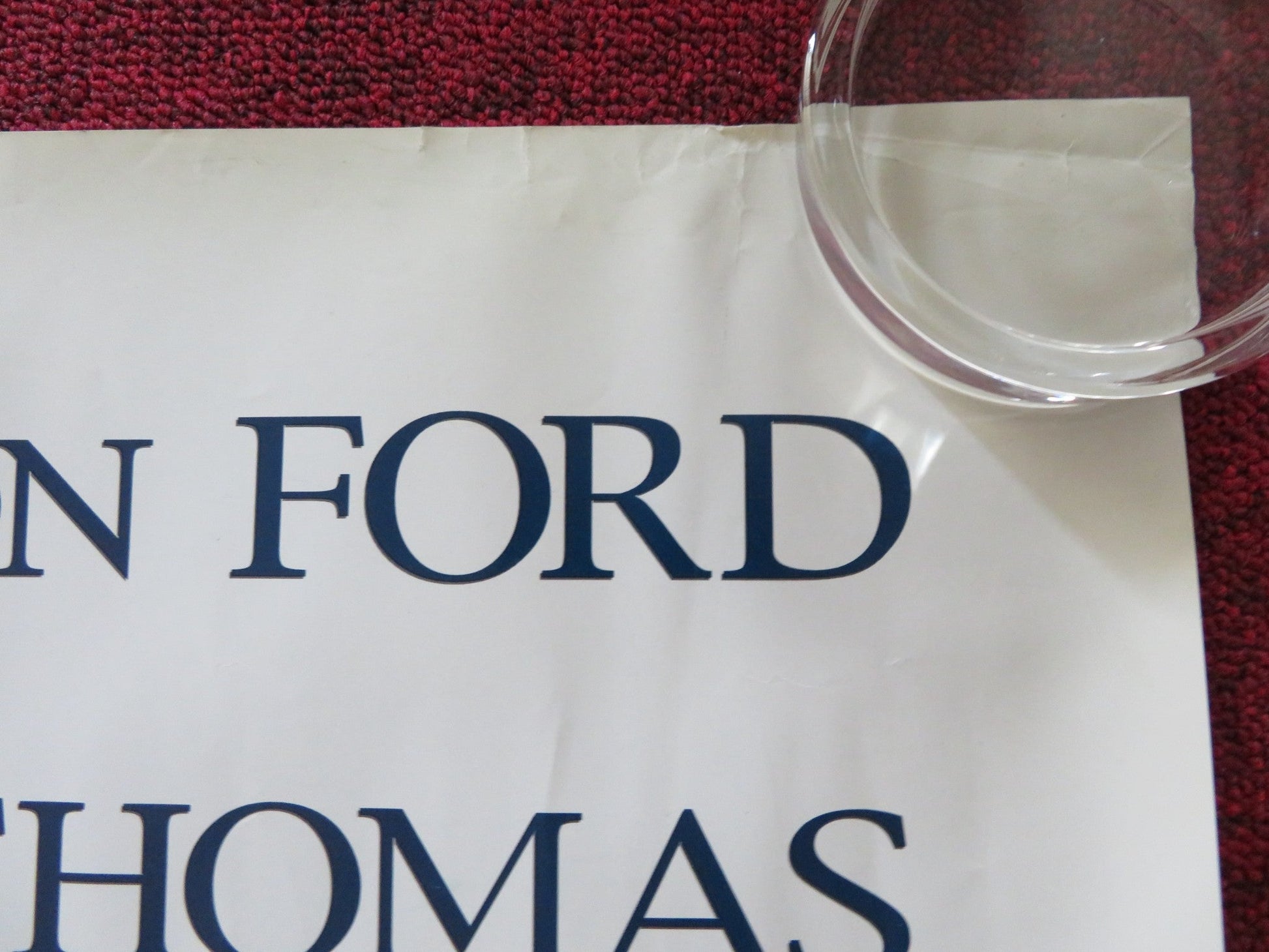 RANDOM HEARTS UK QUAD (30"x 40") ROLLED POSTER HARRISON FORD K. S. THOMAS 1999 Rendezvous Cinema Movie posters