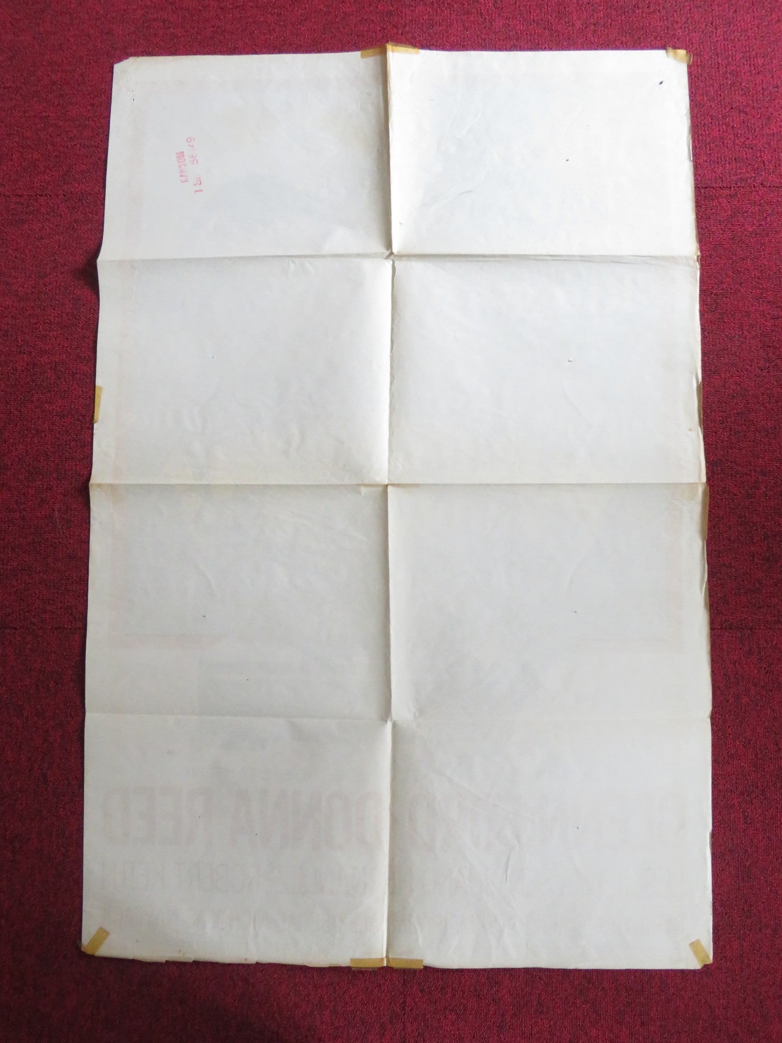 RANSOM FOLDED US ONE SHEET POSTER GLENN FORD DONNA REED 1956 Rendezvous Cinema Movie posters