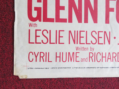 RANSOM FOLDED US ONE SHEET POSTER GLENN FORD DONNA REED 1956 Rendezvous Cinema Movie posters