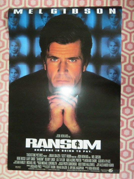 RANSOM ONE SHEET ROLLED POSTER MEL GIBSON 1996 Movie posters