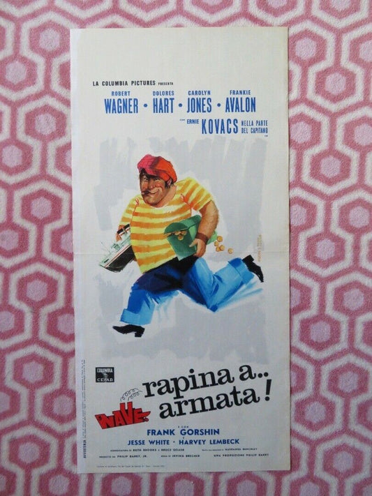 RAPINA A... NAVE ARMATA! ITALIAN LOCANDINA (27.5"x13.5") POSTER 1962 Movie posters