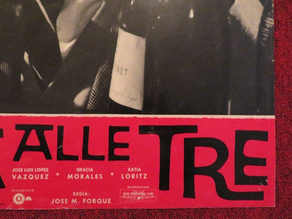 RAPINTA ALLE TRE / ROBBERY AT 3 O'CLOCK ITALIAN FOTOBUSTA POSTER JOSE LUIS LOPEZ Movie posters