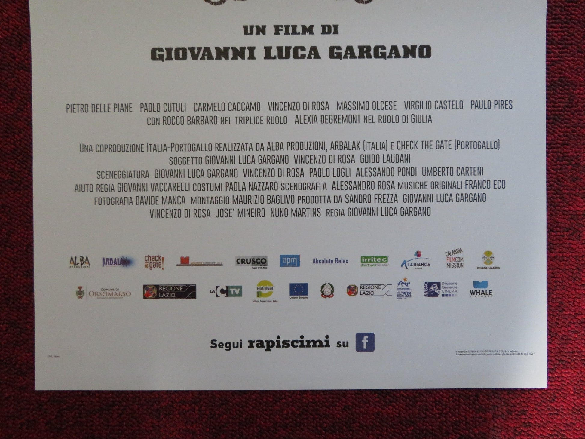 RAPISCIMI ITALIAN LOCANDINA POSTER ROCCO BARBARO CARMELO CACCAMO 2018 Rendezvous Cinema Movie posters