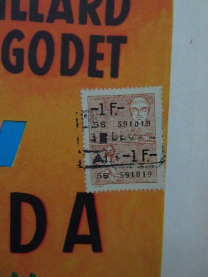 RAPT AU 2ME BUREAU/ Operation Abduction BELGIUM (14"x 21.5") POSTER 1958 Movie posters