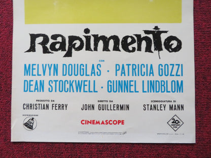 RAPTURE ITALIAN LOCANDINA POSTER MELVYN DOUGLAS PATRICIA GOZZI 1965 Rendezvous Cinema Movie posters