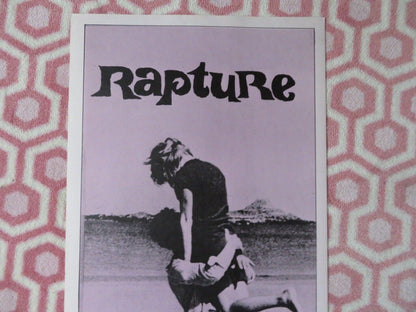 RAPTURE US INSERT (14"x 36") POSTER MELVYN DOUGLSAS PATRICIA GOZZI 1965 - Rendezvous Cinema