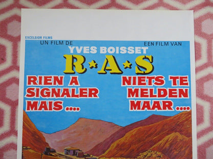 RAS / Nothing to report BELGIUM (21"x14") POSTER JACQUES BALMER 1973 Movie posters